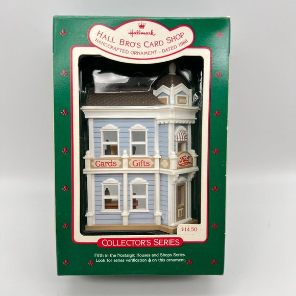 Hallmark Keepsake HALL BRO'S CARD SHOP Ornament Collectors Series 1988 NIB - Picture 2 of 10
